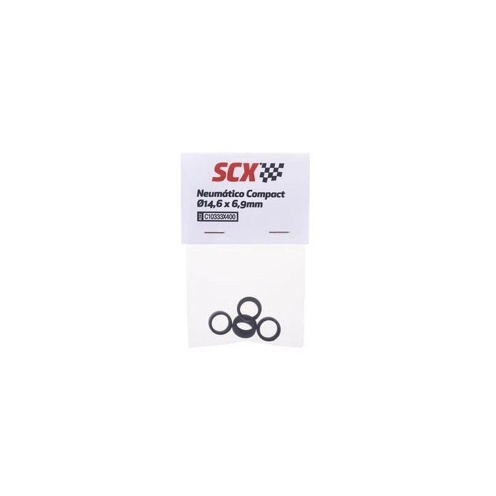 NEUMATICOS COMPACT 14,6 x 6,9mm SCALEXTRIC COMPACT  C10333X400
