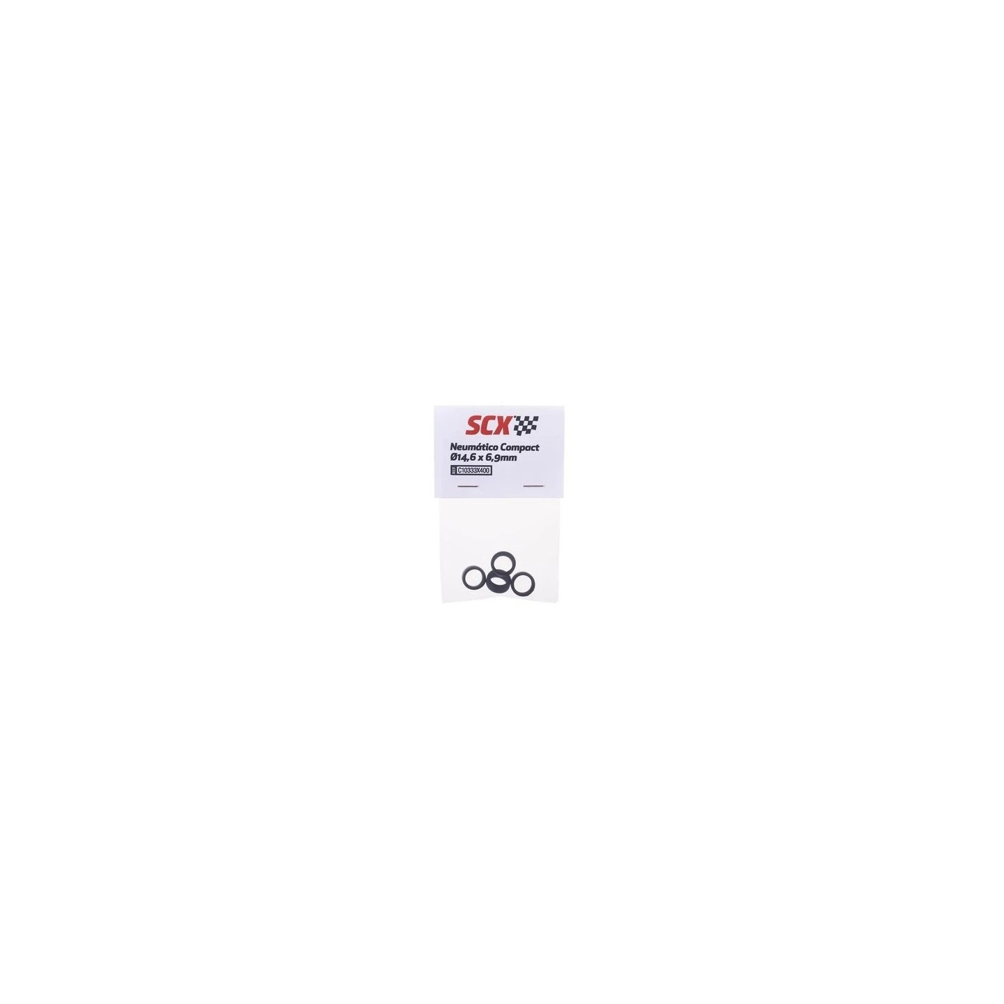 NEUMATICOS COMPACT 14,6 x 6,9mm SCALEXTRIC COMPACT  C10333X400