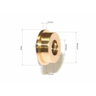 COJINETE UNIVERSAL UNA PESTAÑA PARA EJE 2,38mm 3/32 SLOTING PLUS SP051900"