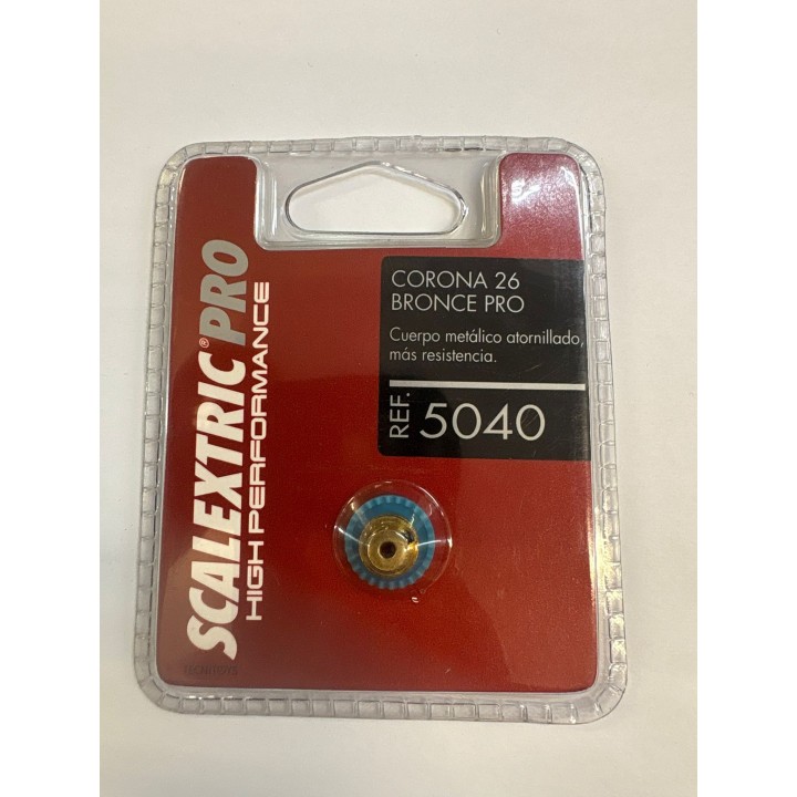 CORONA EN LINEA 26 DIENTES BRONCE SCALEXTRIC PRO 5040