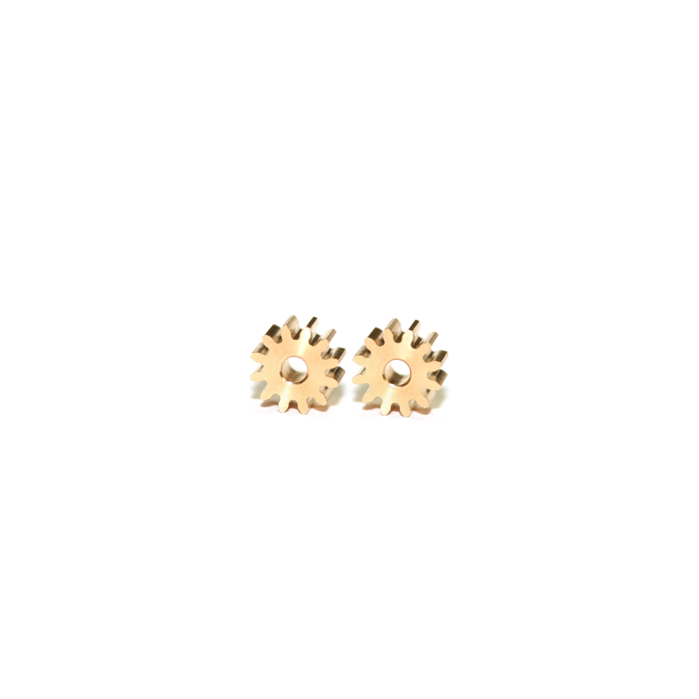 PIÑON DE LATON 12 DIENTES 7mm DIAMETRO PARA EJE DE 2mm SLOTING PLUS 084112