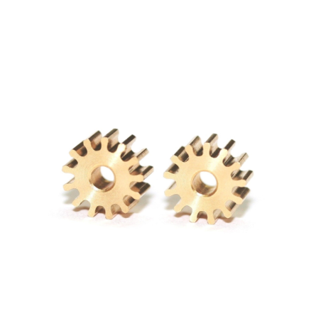 PIÑON DE LATON 13 DIENTES 7mm DIAMETRO PARA EJE DE 2mm SLOTING PLUS 084113