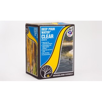AGUA PROFUNDA TRANSPARENTE DEEP POUR WATER CLEAR 354 ML WOODLAND SCENICS CW4510