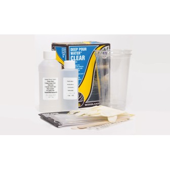 AGUA PROFUNDA TRANSPARENTE DEEP POUR WATER CLEAR 354 ML WOODLAND SCENICS CW4510