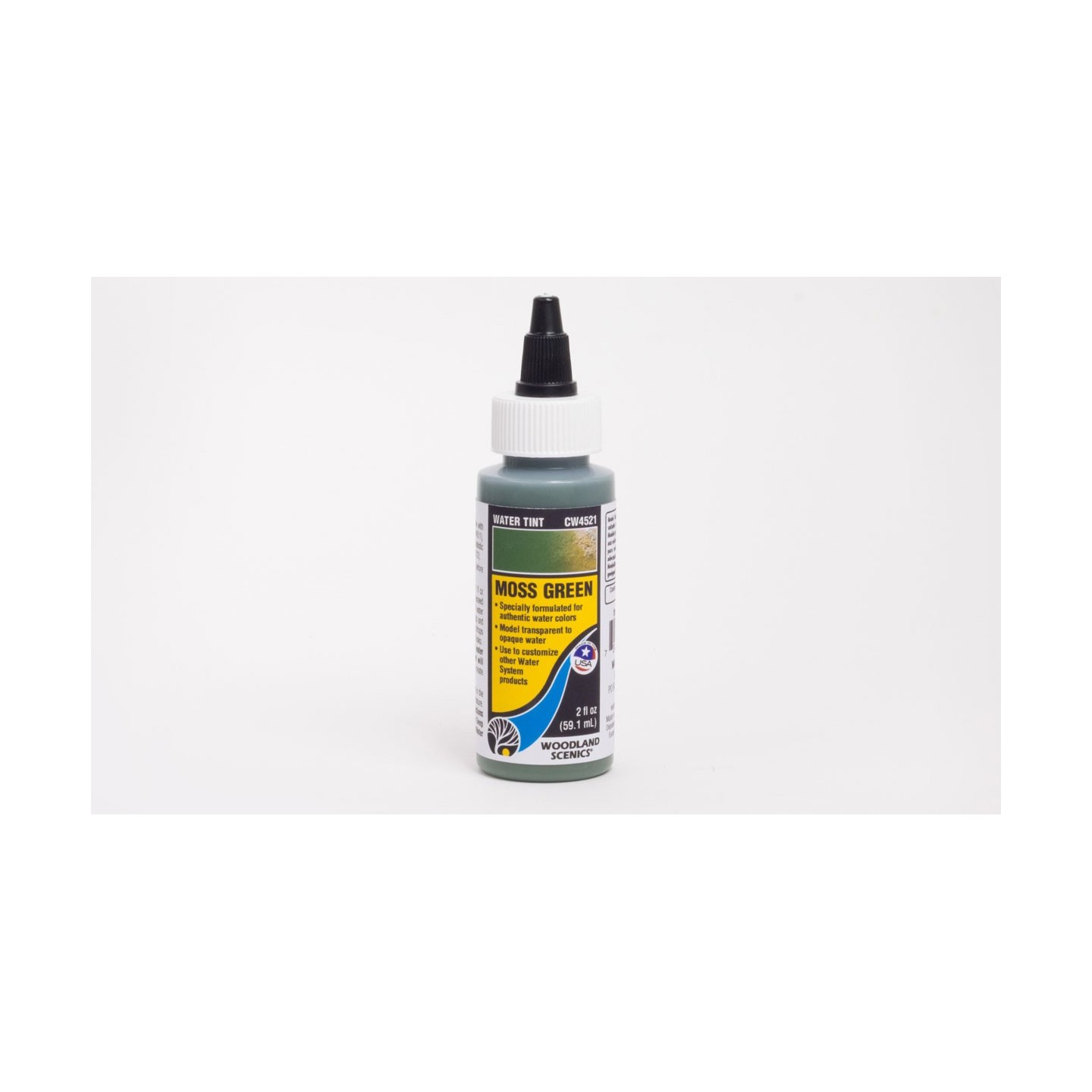 TINTE PARA AGUA VERDE MUSGO MOSS GREEN 59 ML WOODLAND SCENICS CW4521