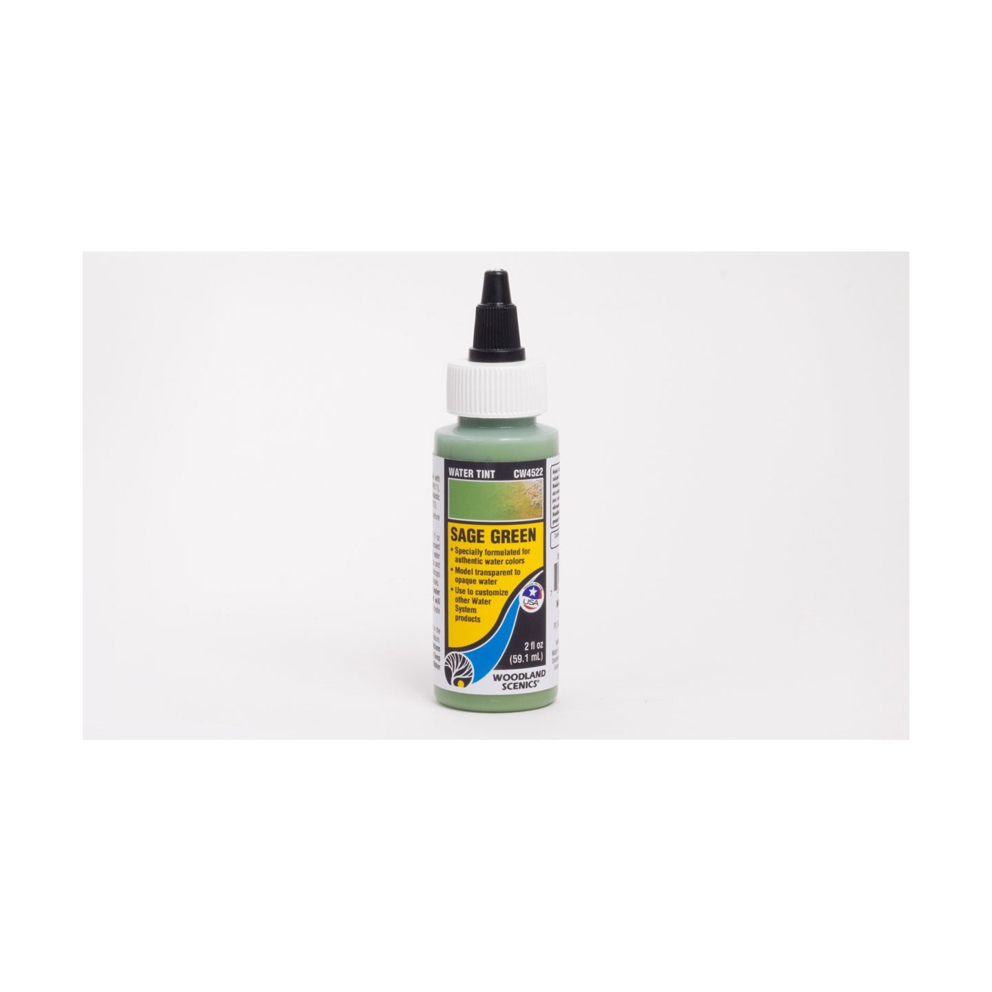 TINTE PARA AGUA VERDE SALVIA SAGE GREEN 59 ML WOODLAND SCENICS CW4522