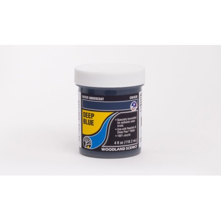 PINTURA BASE PARA AGUA AZUL PROFUNDO DEEP BLUE 110 ML WOODLAND SCENICS CW4530