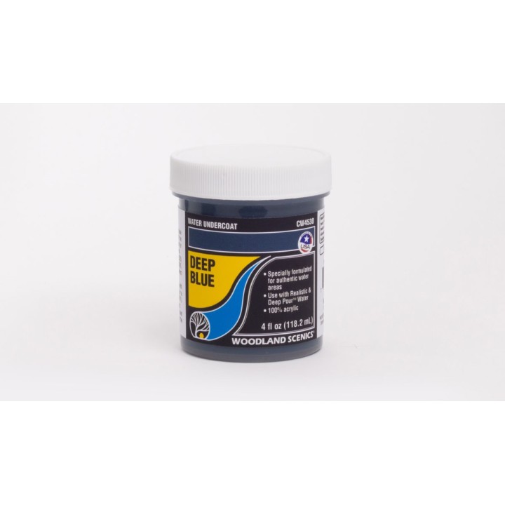 PINTURA BASE PARA AGUA AZUL PROFUNDO DEEP BLUE 110 ML WOODLAND SCENICS CW4530
