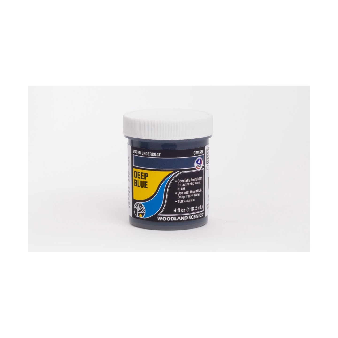 PINTURA BASE PARA AGUA AZUL PROFUNDO DEEP BLUE 110 ML WOODLAND SCENICS CW4530