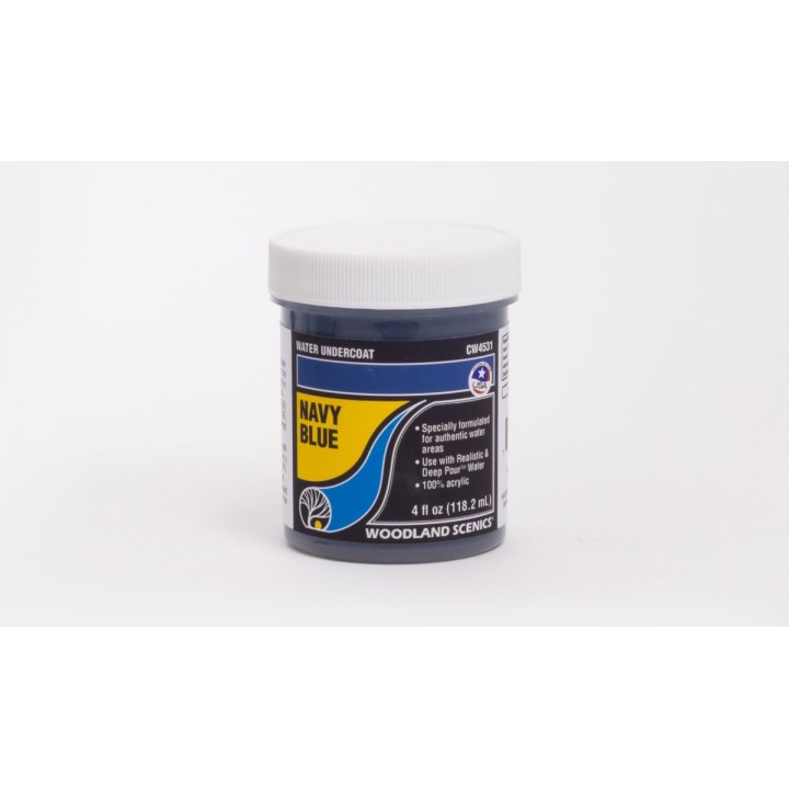 PINTURA BASE PARA AGUA AZUL MARINO NAVY BLUE 110 ML WOODLAND SCENICS CW4531