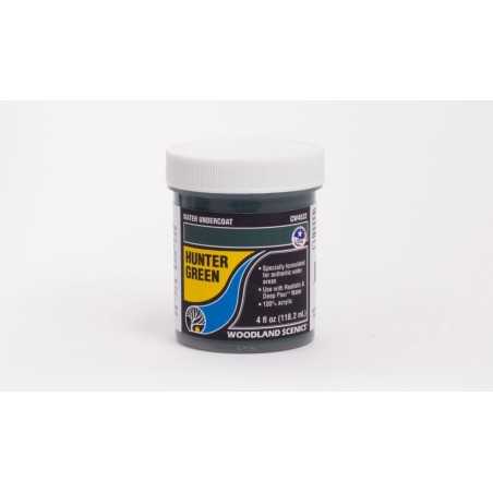 PINTURA BASE PARA AGUA VERDE CAZADOR HUNTER GREEN 110 ML WOODLAND SCENICS CW4532