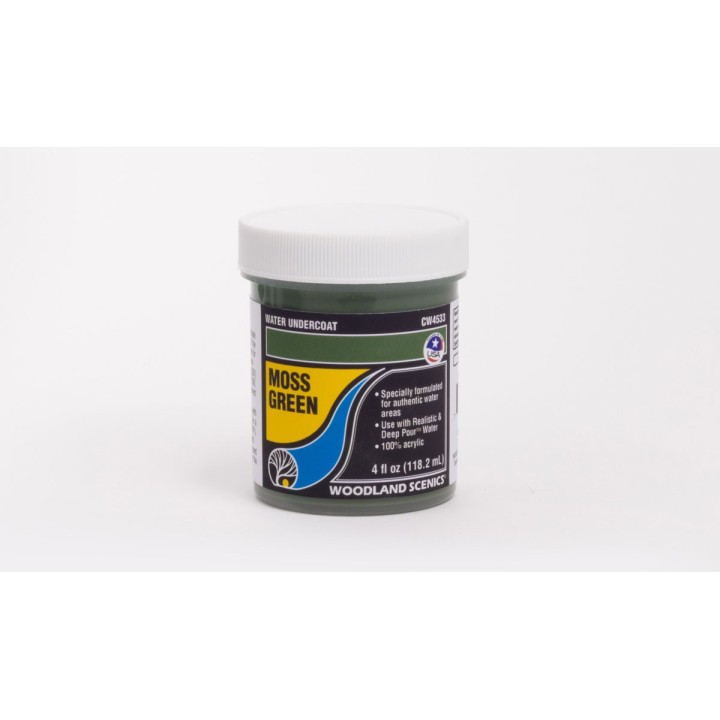 PINTURA BASE PARA AGUA VERDE MUSGO MOSS GREEN 110 ML WOODLAND SCENICS CW4533
