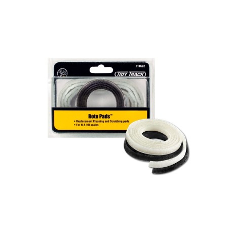 ALMOHADILLAS DE RECAMBIO ROTO PADS PARA LIMPIADOR DE RUEDAS WOODLAND SCENICS TT4562