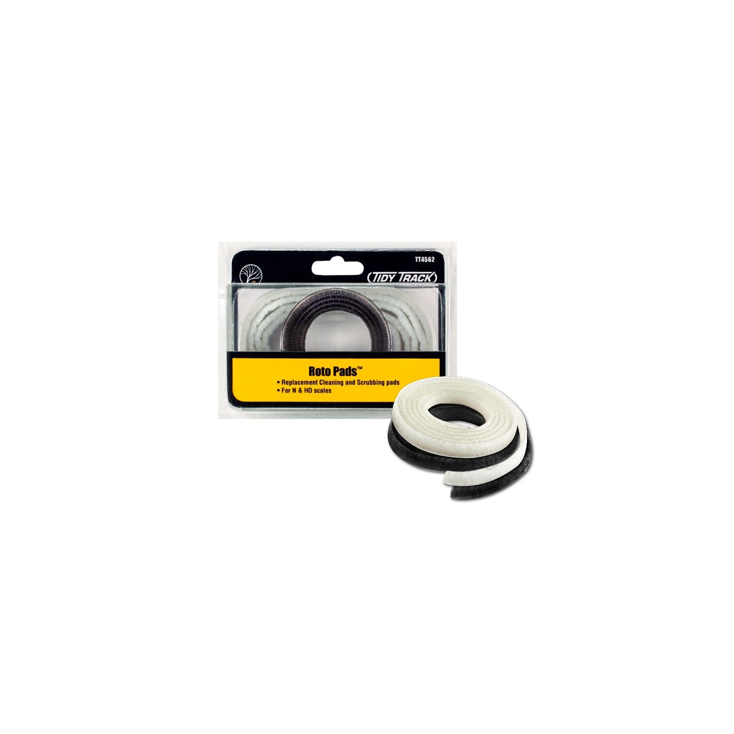 ALMOHADILLAS DE RECAMBIO ROTO PADS PARA LIMPIADOR DE RUEDAS WOODLAND SCENICS TT4562