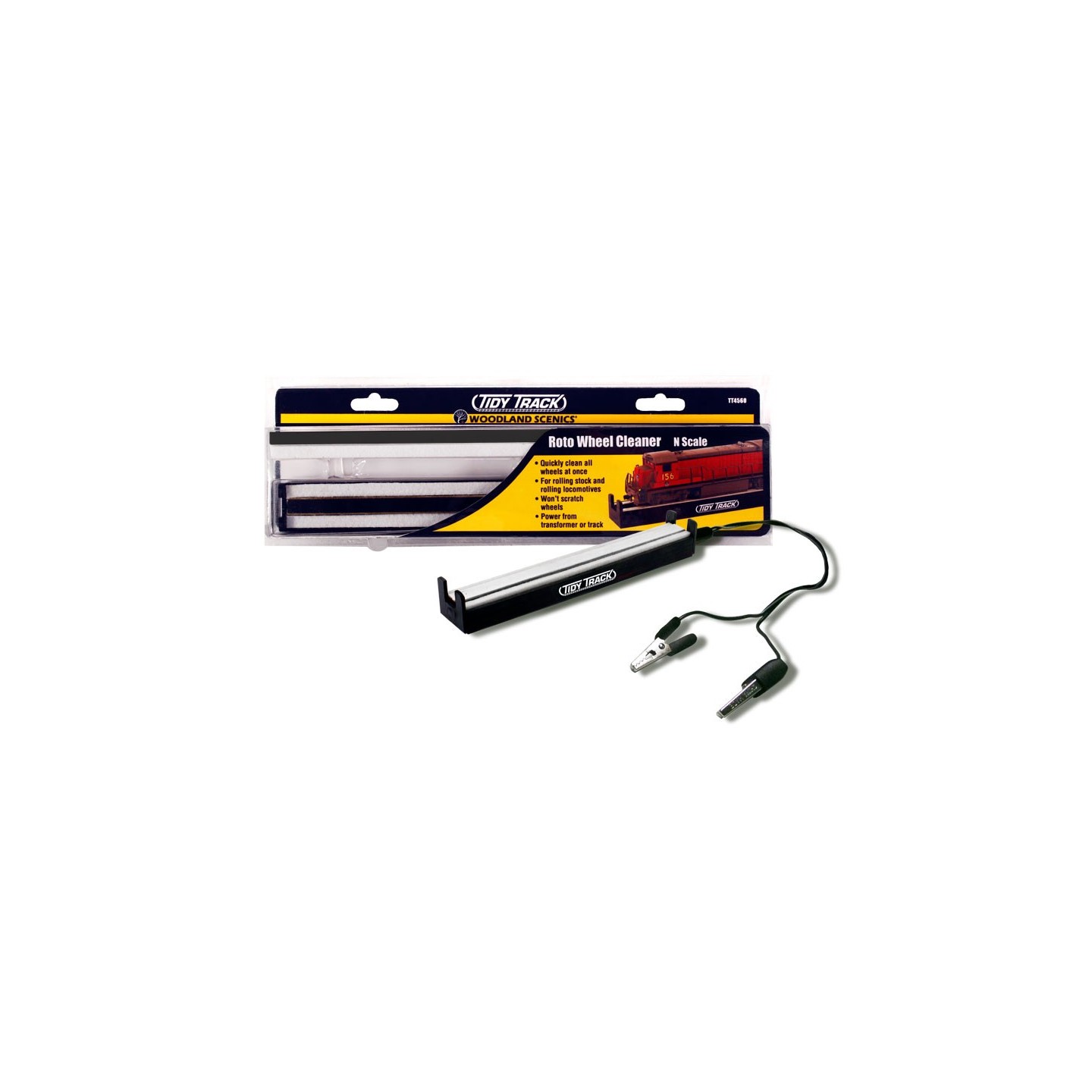 LIMPIADOR DE RUEDAS ROTO WHEEL CLEANER ESCALA N WOODLAND SCENICS TT4560