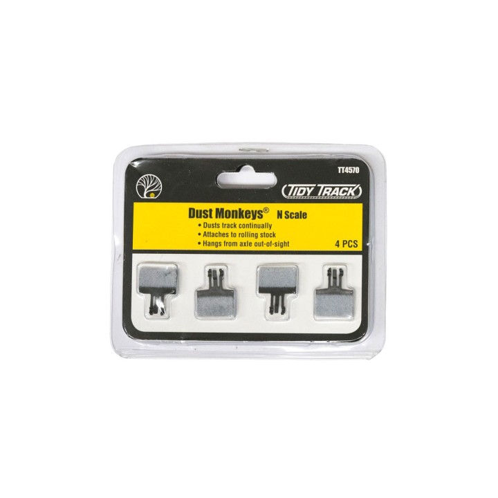 LIMPIADOR DE VÍAS DUST MONKEYS ESCALA N WOODLAND SCENICS TT4570