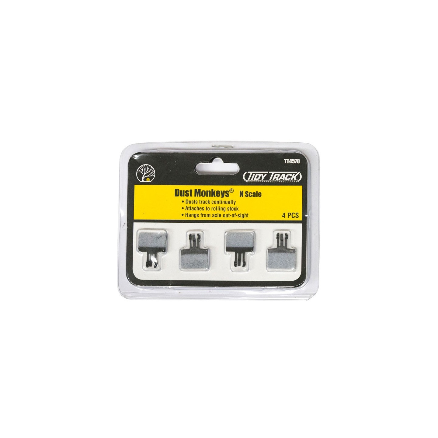 LIMPIADOR DE VÍAS DUST MONKEYS ESCALA N WOODLAND SCENICS TT4570