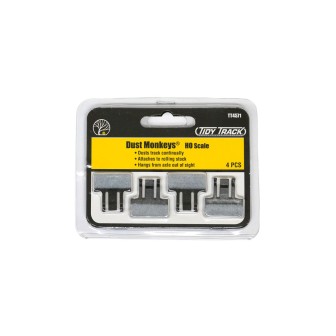 LIMPIADOR DE VÍAS DUST MONKEYS ESCALA H0 4 UNIDADES WOODLAND SCENICS TT4571