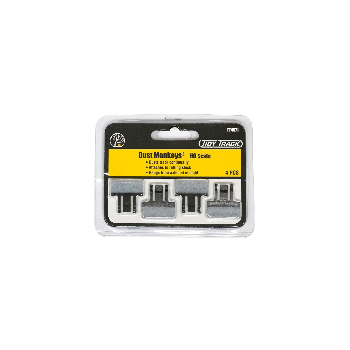 LIMPIADOR DE VÍAS DUST MONKEYS ESCALA H0 4 UNIDADES WOODLAND SCENICS TT4571