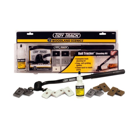 KIT DE LIMPIEZA DE VÍAS RAIL TRACKER H0 / N WOODLAND SCENICS TT4550