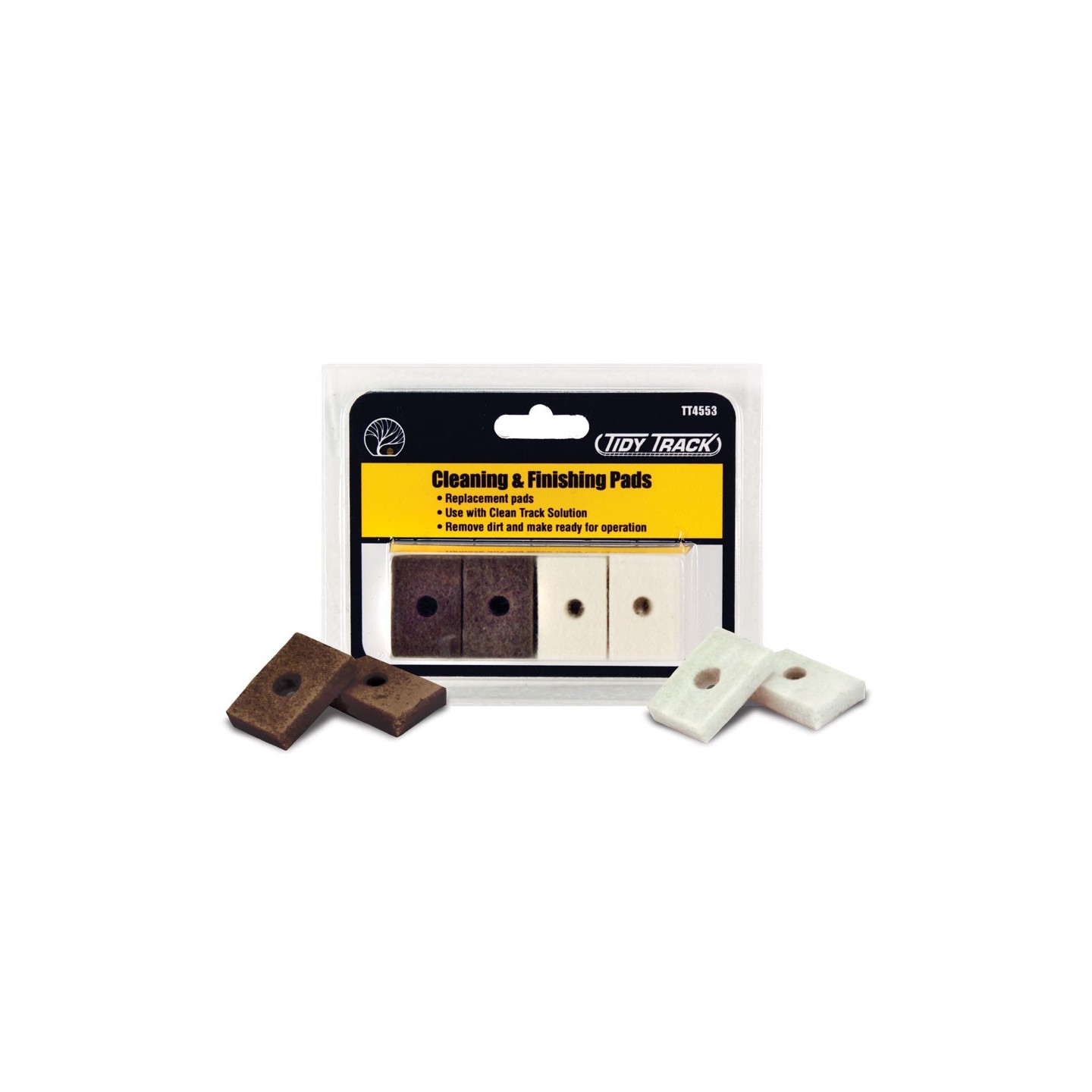 ALMOHADILLAS DE LIMPIEZA Y ACABADO PARA VÍAS WOODLAND SCENICS TT4553