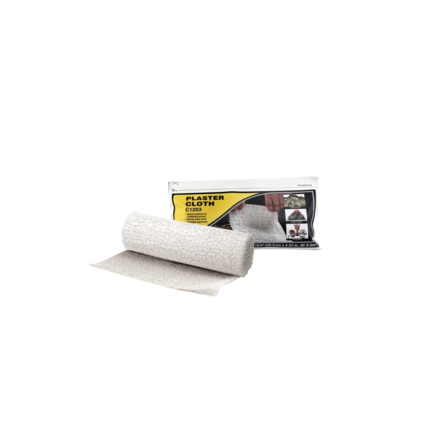 VENDA DE YESO PARA MODELISMO PLASTER CLOTH 20,3 CM × 4,57 M WOODLAND SCENICS C1203
