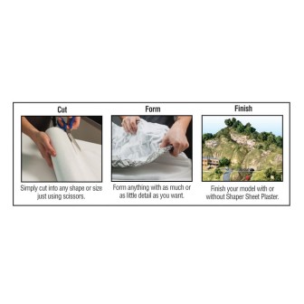 LÁMINA MOLDEABLE PARA CREAR TERRENO SHAPER SHEET 22,8 × 182 CM WOODLAND SCENICS C1178