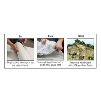 LÁMINA MOLDEABLE PARA CRAR TERRENO SHAPER SHEET 45,7 × 182 CM WOODLAND SCENICS C1179