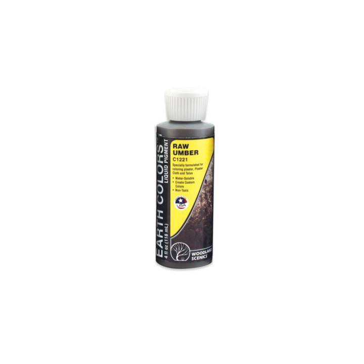 PIGMENTO LÍQUIDO SOMBRA NATURAL RAW UMBER 118 ML WOODLAND SCENICS C1221
