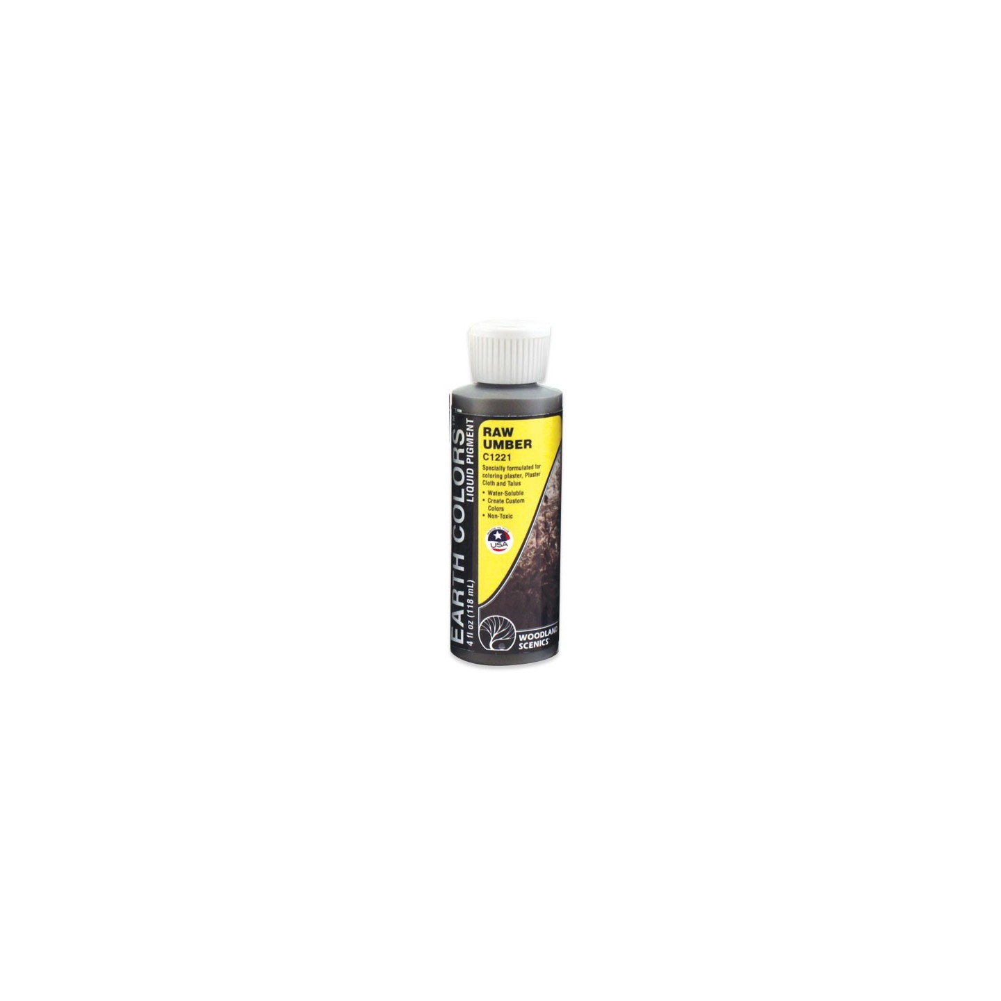 PIGMENTO LÍQUIDO SOMBRA NATURAL RAW UMBER 118 ML WOODLAND SCENICS C1221
