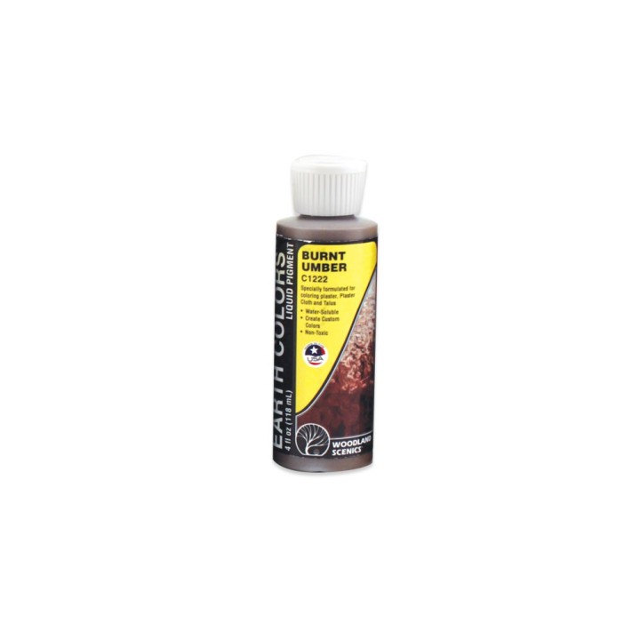PIGMENTO LÍQUIDO SOMBRA TOSTADA BURNT UMBER 118 ML WOODLAND SCENICS C1222