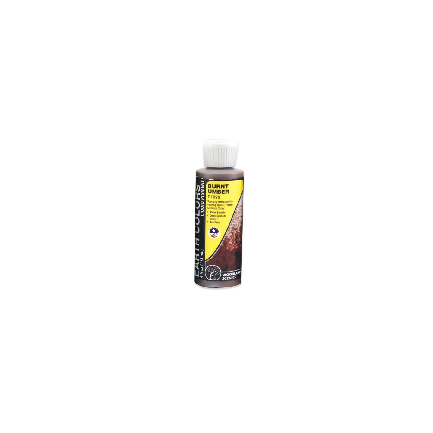 PIGMENTO LÍQUIDO SOMBRA TOSTADA BURNT UMBER 118 ML WOODLAND SCENICS C1222