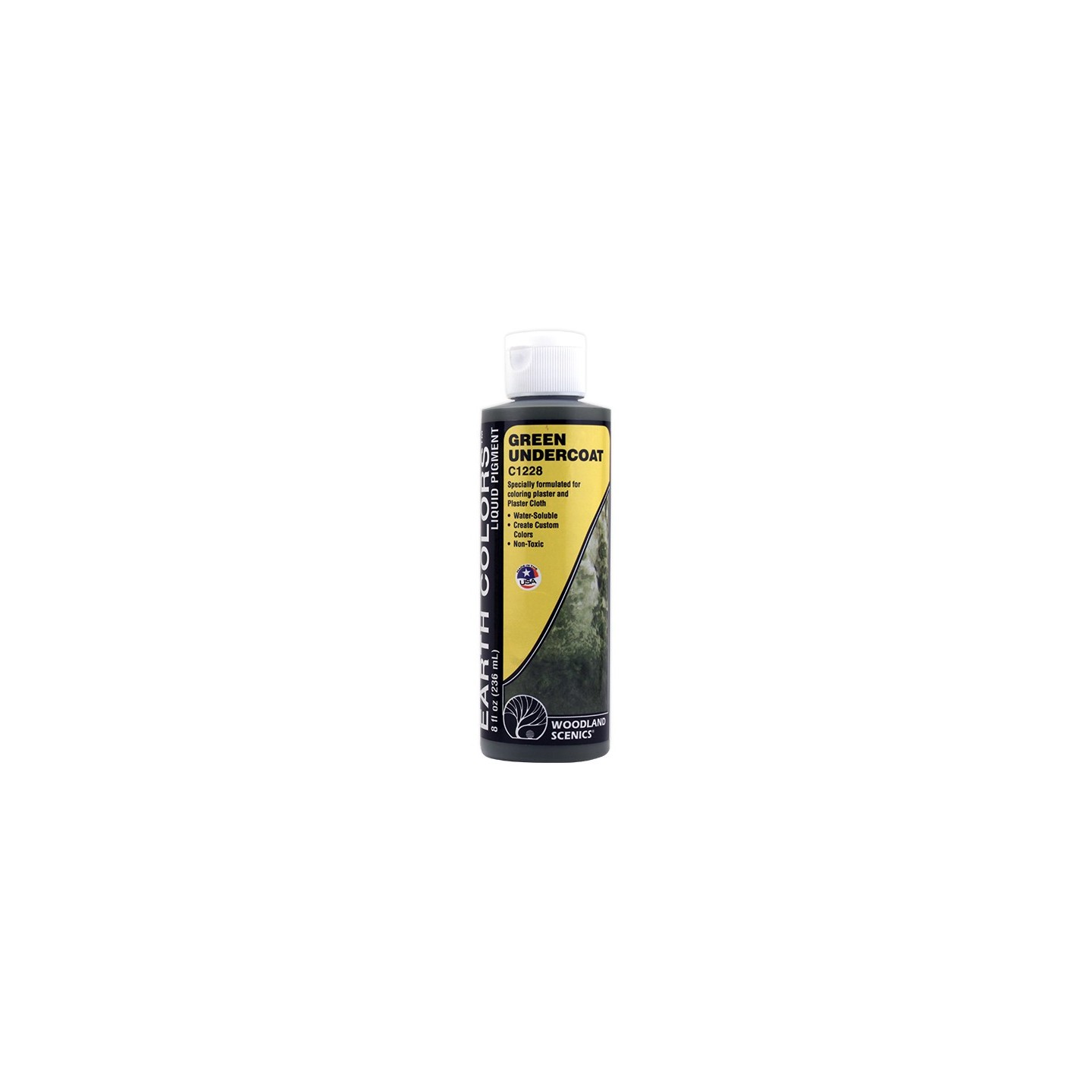 PIGMENTO BASE VERDE GREEN UNDERCOAT 236 ML WOODLAND SCENICS C1228