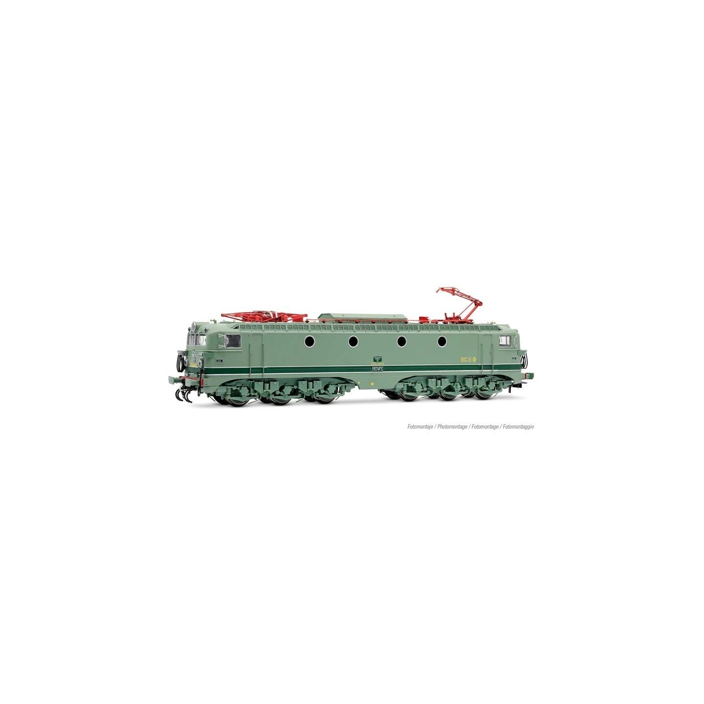 LOCOMOTORA ELÉCTRICA RENFE 276-129 "SANTANDERINA" VERDE DIGITAL H0 ELECTROTREN HE2041D