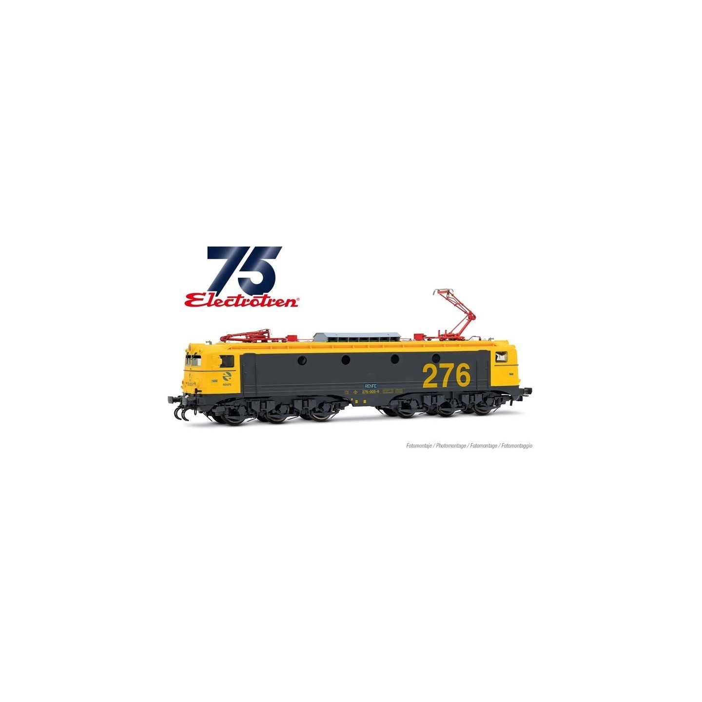 LOCOMOTORA ELÉCTRICA RENFE 276-005 "TAXI" DIGITAL H0 ELECTROTREN HE2043D
