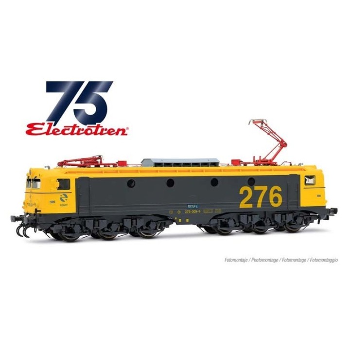 LOCOMOTORA ELÉCTRICA RENFE 276-005 "TAXI" DIGITAL CON SONIDO H0 ELECTROTREN HE2043S