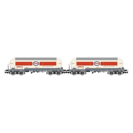 SET 2 VAGONES CISTERNA RENFE "ESSO-SALTRA" AMONÍACO H0 ELECTROTREN HE6099