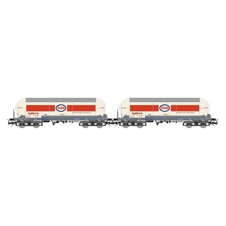SET 2 VAGONES CISTERNA RENFE "ESSO-SALTRA" AMONÍACO H0 ELECTROTREN HE6099