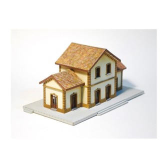 ESTACIÓN TORRE DEL MAR MONTADA Y PINTADA FEMODEL FN010 ESCALA N
