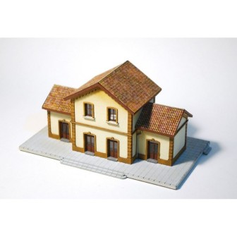 ESTACIÓN TORRE DEL MAR MONTADA Y PINTADA FEMODEL FN010 ESCALA N