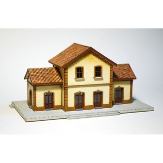 ESTACIÓN TORRE DEL MAR MONTADA Y PINTADA FEMODEL FN010 ESCALA N