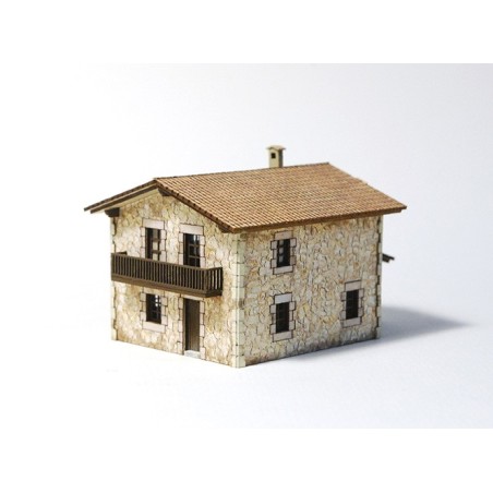 EDIFICIO SENDA DEL OLMO MONTADO Y PINTADO FEMODEL FN046 ESCALA N