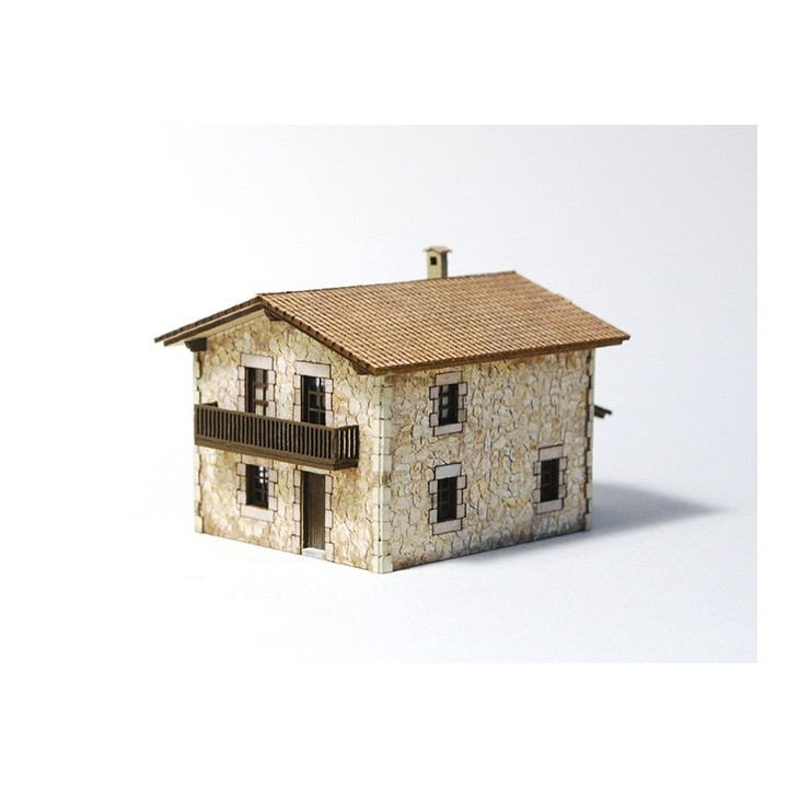 EDIFICIO SENDA DEL OLMO MONTADO Y PINTADO FEMODEL FN046 ESCALA N