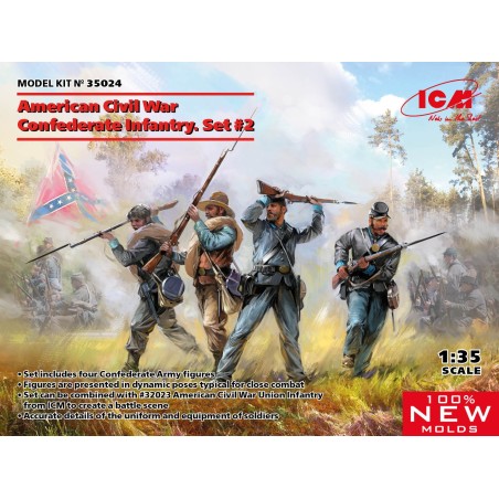 AMERICAN CIVIL WAR CONFEDERATE ICM 1/35