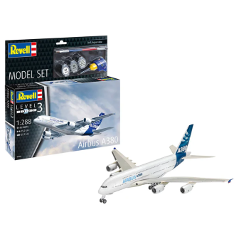 KIT CON PINTURAS AIRBUS A380 REVELL 63808 ESCALA 1/288