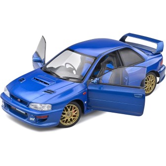 SUBARU IMPREZA 22B STI 1998 AZUL METALIZADO SOLIDO S1807401 ESCALA 1/18