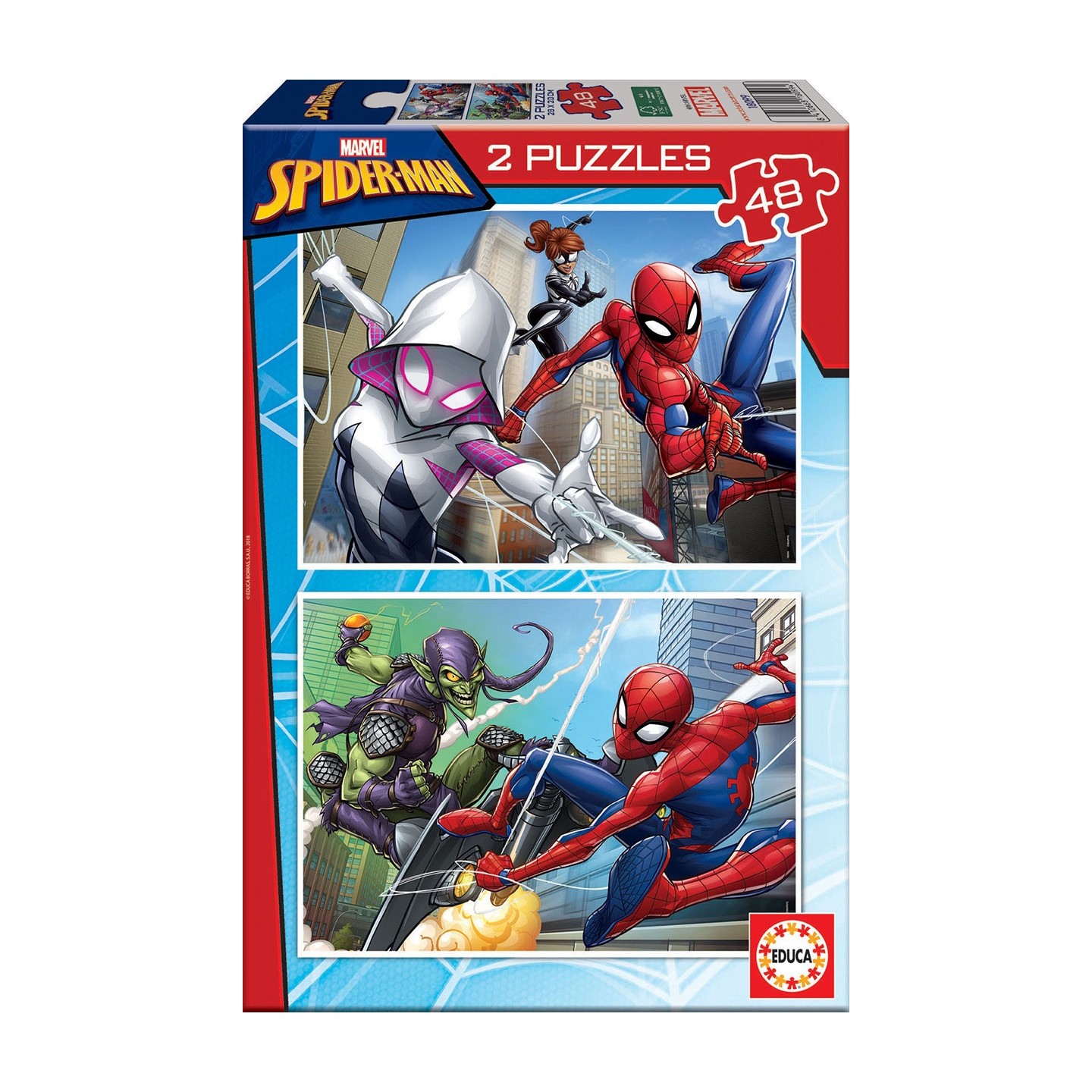 PUZZLE 2X48 SPIDER-MAN EDUCA 18099