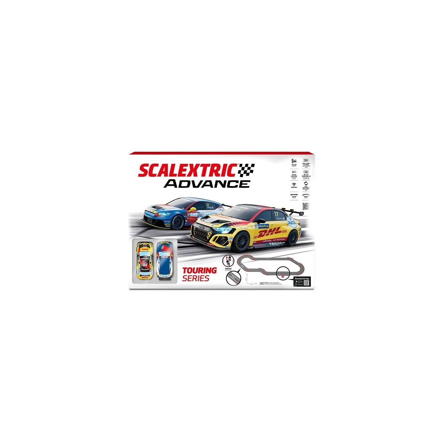CIRCUITO SCALEXTRIC DIGITAL TOURING SERIES SCALEXTRIC ADVANCE E10539S500 1/32