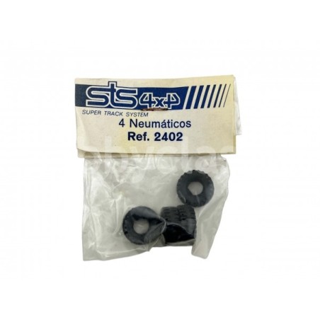 4 NEUMATICOS 4X4 18,3 x 9,8 MM SCALEXTRIC STS 2402 ESCALA 1/32