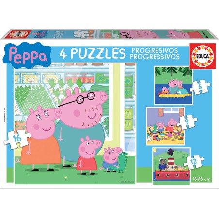 PUZZLE PROGESIVO PEPA PIG EDUCA 15918